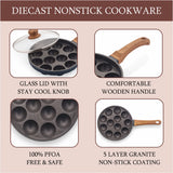 Appam Patra with Long Handle and Glass Lid