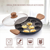 Appam Patra with Side Handle and Glass Lid