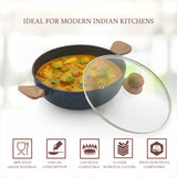 Kadhai with Glass Lid
