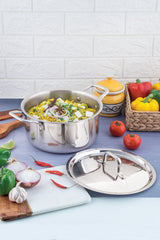 Casserole with Stainless Steel Lid